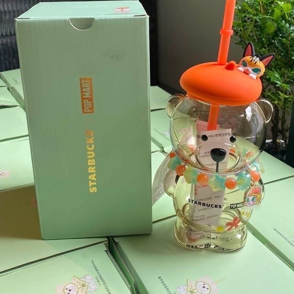 [CHÍNH HÃNG] Bình Starbucks × POP MART MOLLY Bearista Glass Cold Cup 460ml | BigBuy360 - bigbuy360.vn
