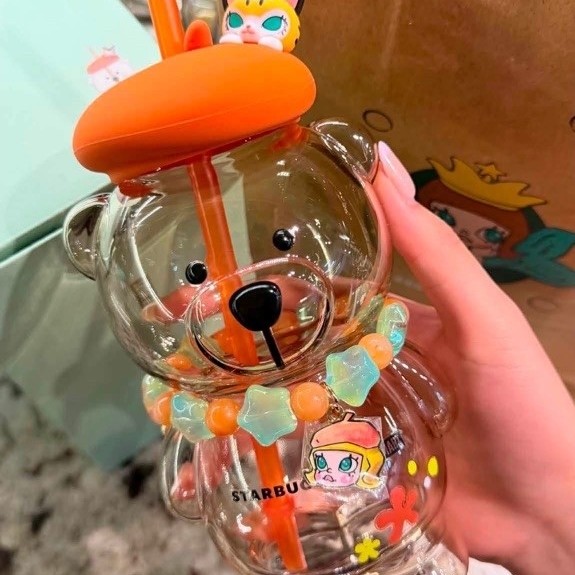 [CHÍNH HÃNG] Bình Starbucks × POP MART MOLLY Bearista Glass Cold Cup 460ml | BigBuy360 - bigbuy360.vn