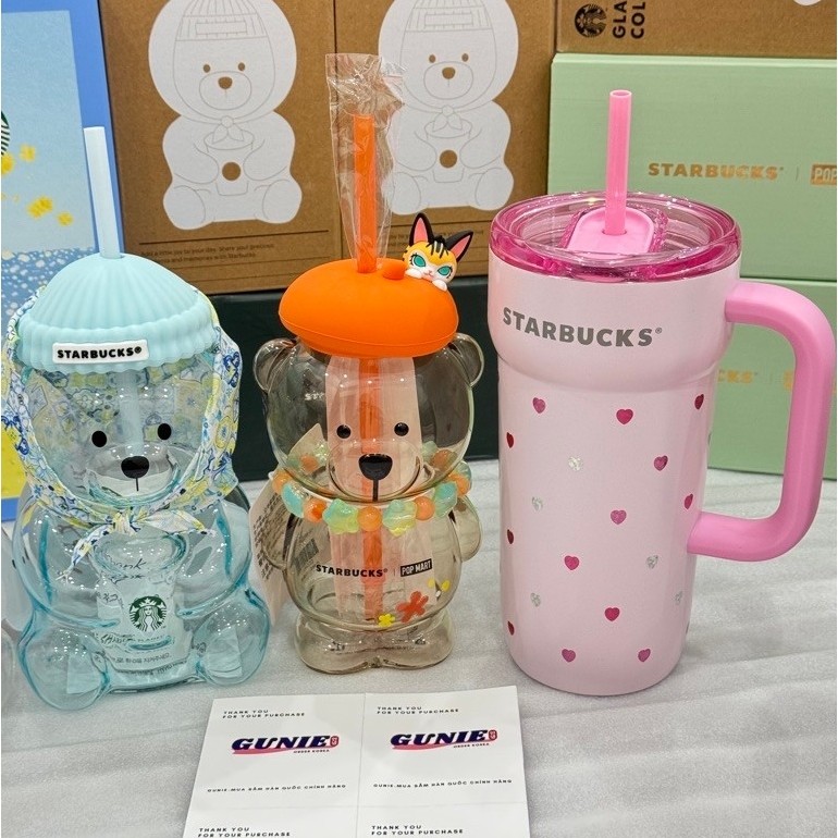 [CHÍNH HÃNG] Bình Starbucks × POP MART MOLLY Bearista Glass Cold Cup 460ml | BigBuy360 - bigbuy360.vn
