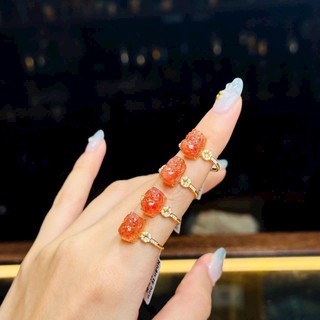 Nhẫn tỳ hưu bọc vàng 10k