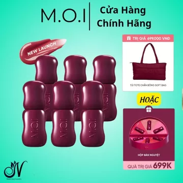 Bộ 6 Son Tint Lì M.O.I Soft Power Matte Lip Tint 4ML - Chất Son Mịn Lì, Mỏng Nhẹ, Lên Màu Chuẩn