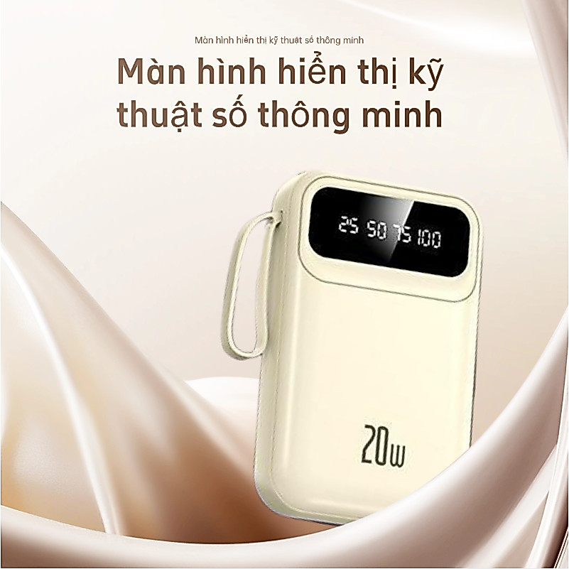 Pin Dự Phòng 20000mAh Sạc Nhanh – Dung Lượng Lớn, Mini Nhỏ Gọn, Tiện Lợi Cho Điện Thoại | BigBuy360 - bigbuy360.vn