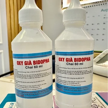 1 chai Oxy Già Bidopha 3% 60ml – Hydrogen Peroxide – Dung dịch sát trùng, làm sạch vết thương