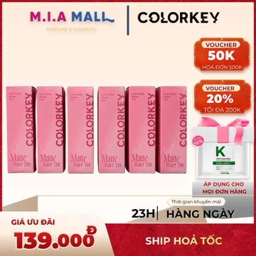 Son Tint Lì COLORKEY Soft Matte – Son Kem Tint Mịn Môi, Lên Màu Đẹp, Finish Lì Tự Nhiên, Trang Điểm Hằng Ngày