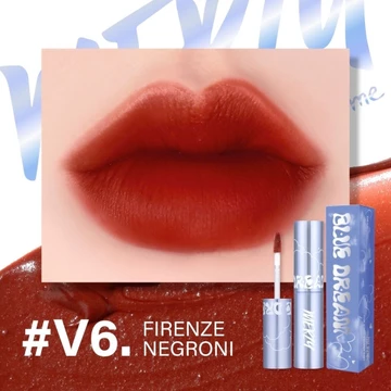 Son MERZY V6 ĐỎ GẠCH BLUE DREAM mẫu giới hạn 4.5g son kem lì