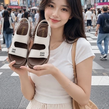 Dép quai hậu sandal nữ quai phối hạt Ngọc nữ tính thiết kế thời trang Dép đẹp xăng đan nữ kiểu dáng thanh lịch