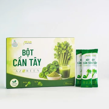 Bột Cần Tây , Rau Má AZ GREEN Thanh Mộc Hương, hộp 50 gói 5gr