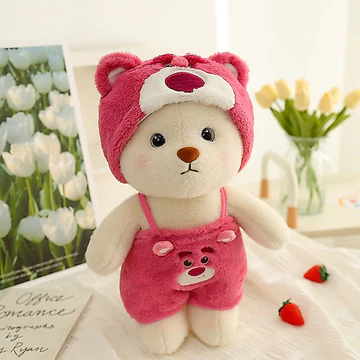 Gấu bông lena gấu dâu sezi 42cm siêu đáng yêu - thú nhồi bông gấu bông gấu dâu