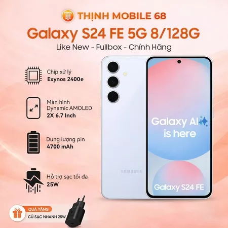 Galaxy S24 FE 5G 8/128G Like New Fullbox Hàng Công Ty Đẹp Như Mới