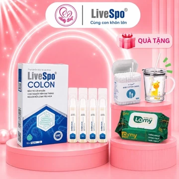 LiveSpo Colon men vi sinh chứa 3 tỷ lợi khuẩn- hỗ trợ viêm đại tràng, tiêu chảy, táo bón cân bằng hệ vi sinh