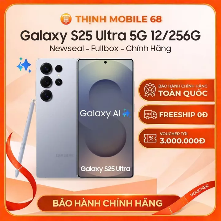 [Newseal] Điện thoại Samsung Galaxy S25 Ultra 5G 12/256GB New Nguyên Seal - Bảo Hành Chính Hãng Tại Samsung Việt Nam