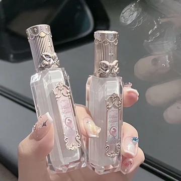 hàng chính hãng~ Son bóng Flower Knows Moonlight Mermaid Gemstone, dưỡng ẩm và cấp nước, màu nude GE03 dùng hàng ngày.