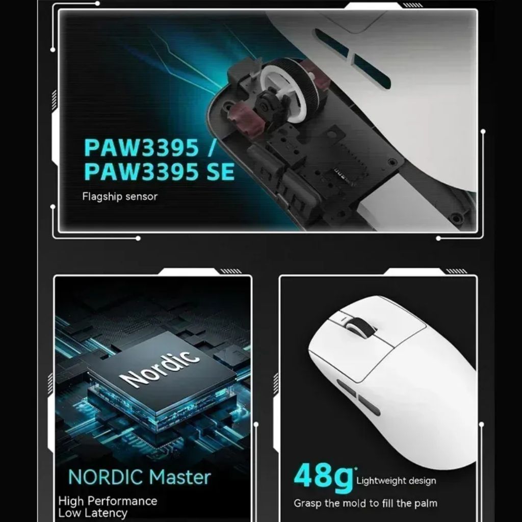 Chuột không dây gaming TEKKIN VXE R1|R1 SE+ Có Ba chế độ kết nối - Chuột gaming giá rẻ dùng cho PC, laptop | BigBuy360 - bigbuy360.vn