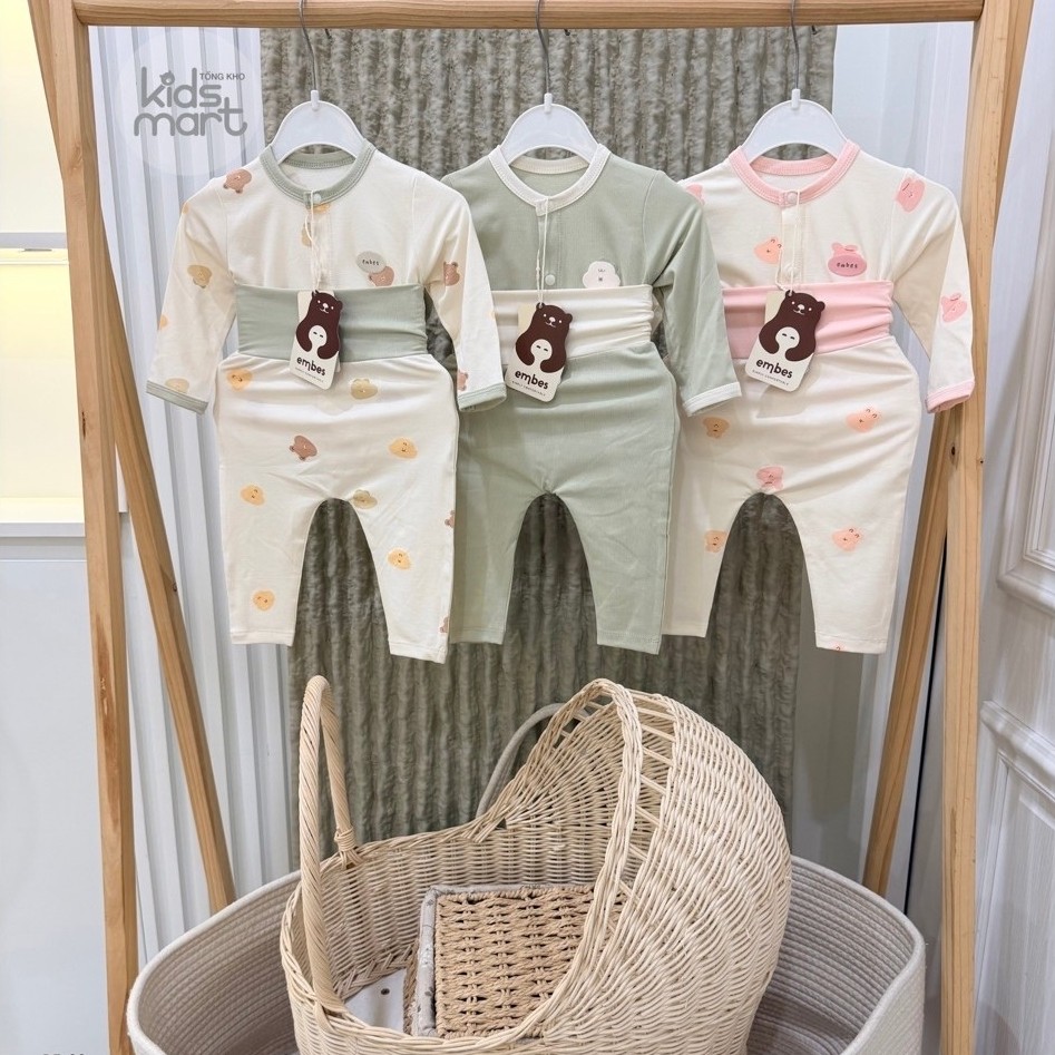 Embes - Bộ dài tay cài giữa Embes Color Friends EBS26-B5-20