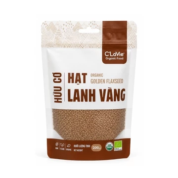 Hạt lanh hữu cơ C'LaVie 200g - Giàu omega 3, chất xơ và protein thực vật