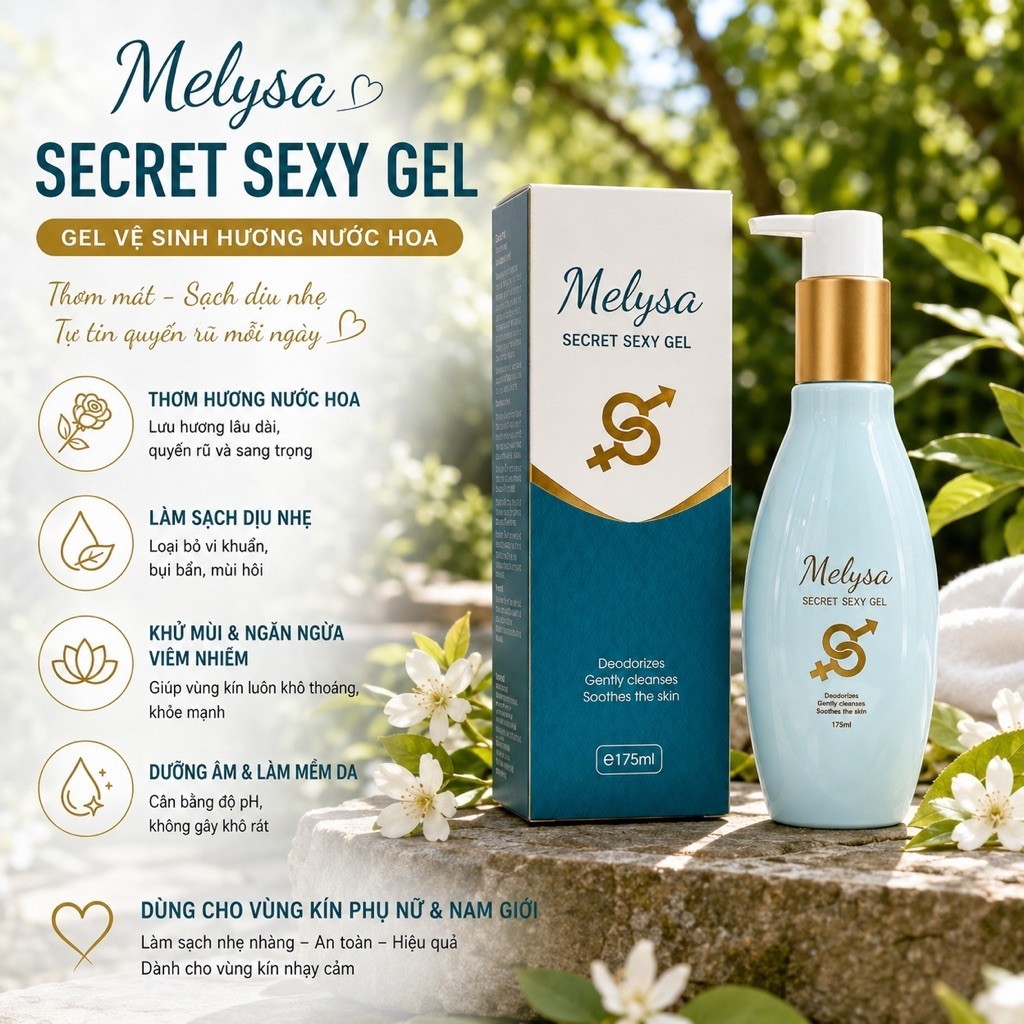 Gel vệ sinh Hương nước hoa Pháp –  MELYSA SECRET SEXY GEL