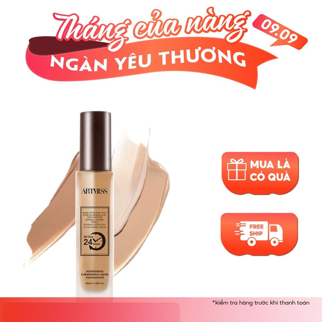 Kem nền kiềm dầu Artmiss  dạng lỏng kiểm soát dầu lâu trôi chống nước 24h - 40ML | BigBuy360 - bigbuy360.vn