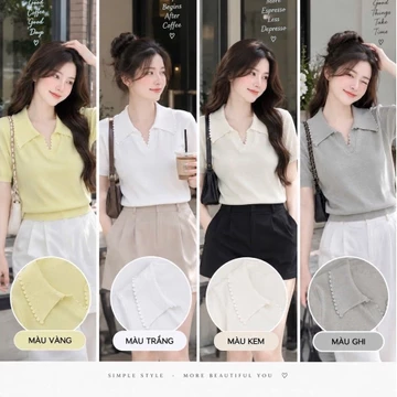áo len bèo cổ nữ, áo len nữ cọc tay, áo len nữ cọc tay bèo cổ bo gấu áo YT01B