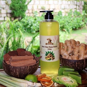 SỮA TẮM THẢO DƯỢC GỪNG THẢO MỘC-Giúp Da Trắng Sáng,Mềm Mịn,Chắc Khoẻ