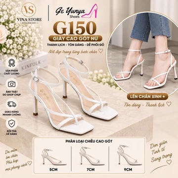 Guốc Cao Gót Nữ Kẹp Ngón Mũi Vuông 5-7-9cm Gót Nhọn, Dép Guốc Nữ Đi Tiệc VINA STORE - G150
