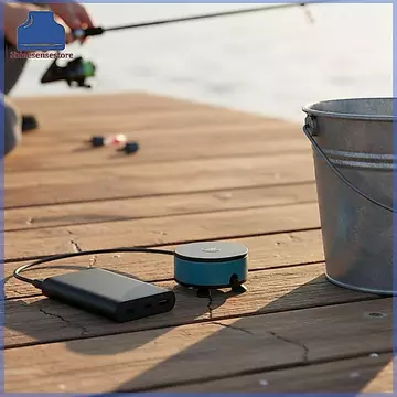 Máy bơm oxy Mini SHINE cho bể cá Máy bơm không khí USB DC5V Máy tạo oxy bể cá nhỏ im lặng di động để sử dụng tại nhà TH
