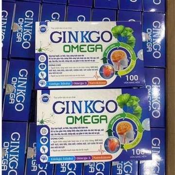 Hoạt huyết dưỡng não GINKGO OMEGA giúp bổ não thông mạch lưu thông khí huyết - Hộp 100 viên