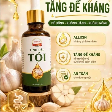 Tinh Dầu Tỏi Tía Cầu Bình An Phiên Bản Mới 50mll
