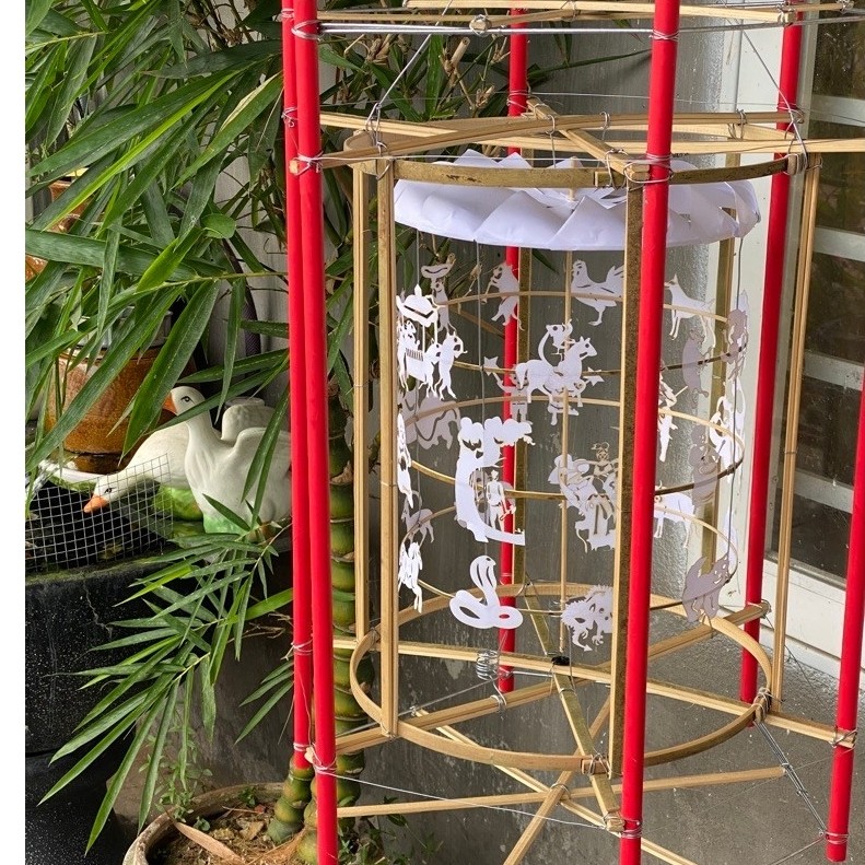Khung và toàn bộ phụ kiện đèn kéo quân cao 70cm | BigBuy360 - bigbuy360.vn