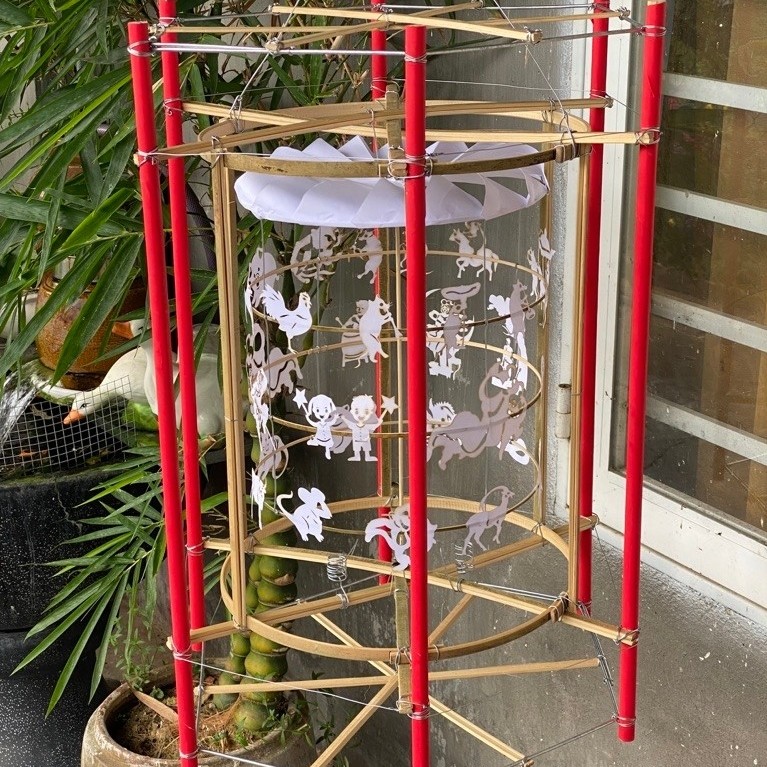 Khung và toàn bộ phụ kiện đèn kéo quân cao 70cm | BigBuy360 - bigbuy360.vn