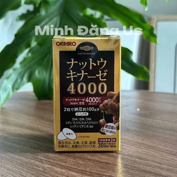 Viên uống Nattokinase 4000fu Nhật Bản 60 viên