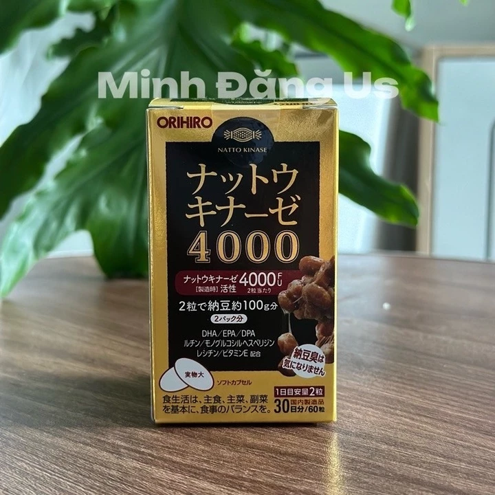 Viên uống Nattokinase 4000fu Nhật Bản 60 viên