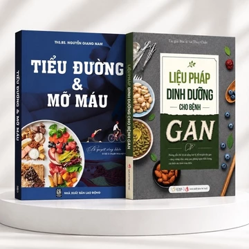 Sách - Liệu pháp dinh dưỡng cho bệnh gan + Tiểu đường&Mỡ máu