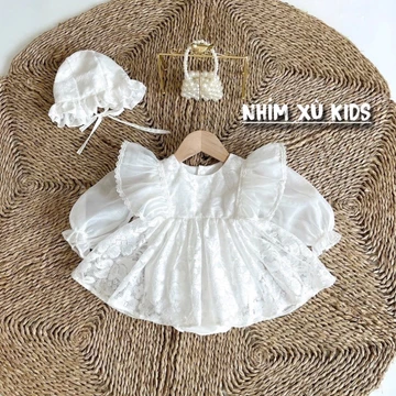Girls' Lace White Dress KIDS