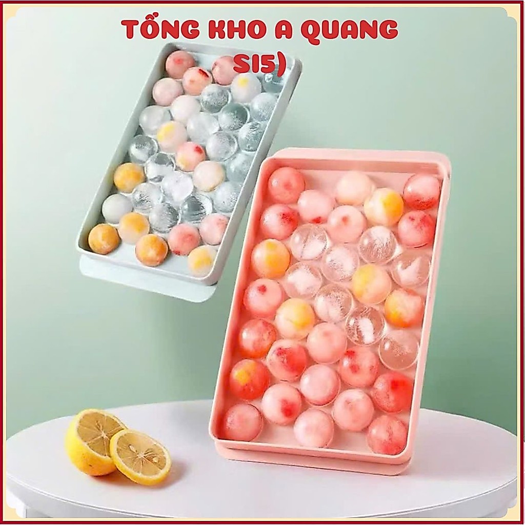 Khay Làm Đá Tròn 33 Ô Chất Lượng Cao, Giúp Tạo Đá Viên Trong Suốt, Tròn Đều, Thích Hợp Cho Cà Phê, Cocktail Và Nước Giải