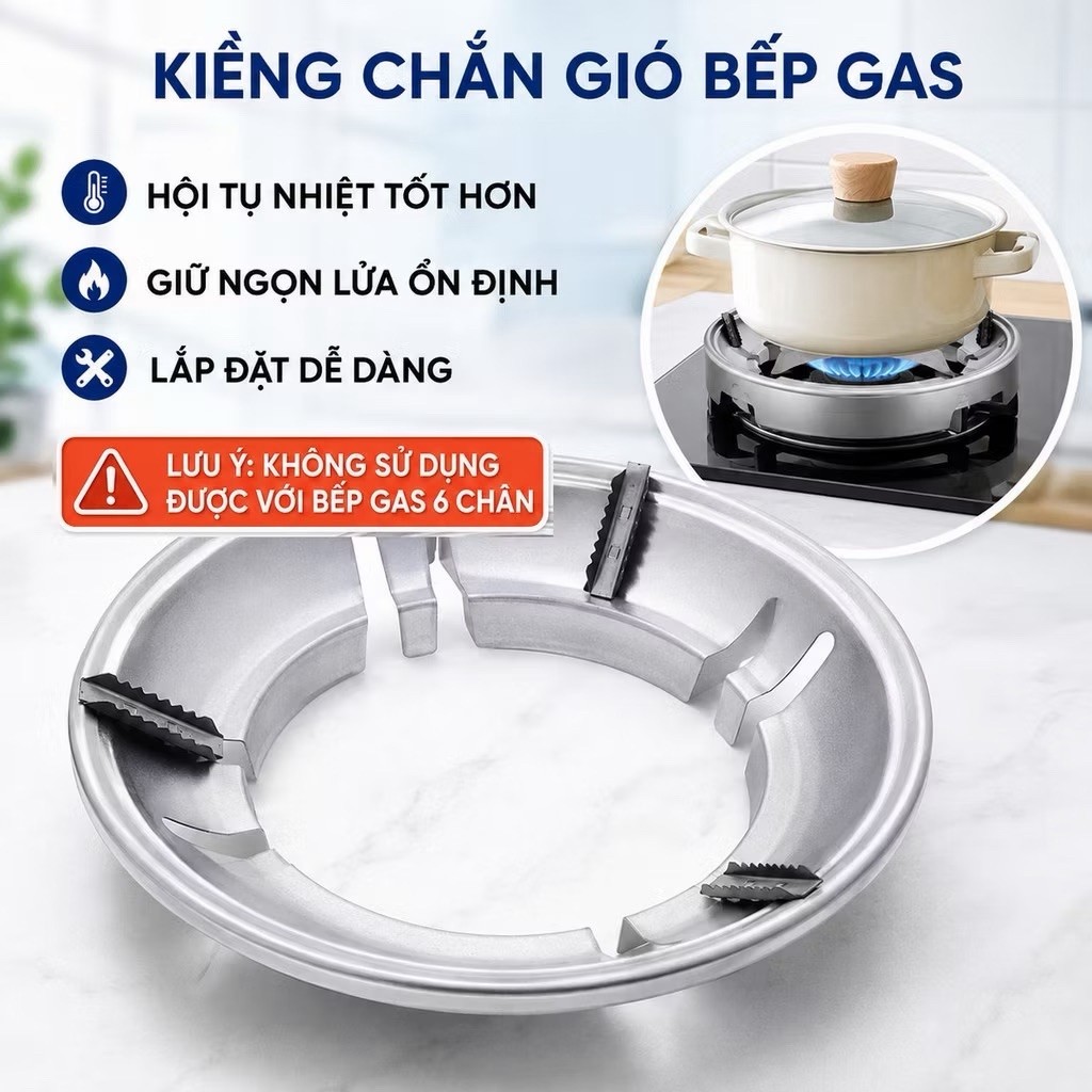 Kiềng Chắn Gió Bếp Gas, Kiềng Chống Tản Nhiệt Mọi Loại Bếp Ga