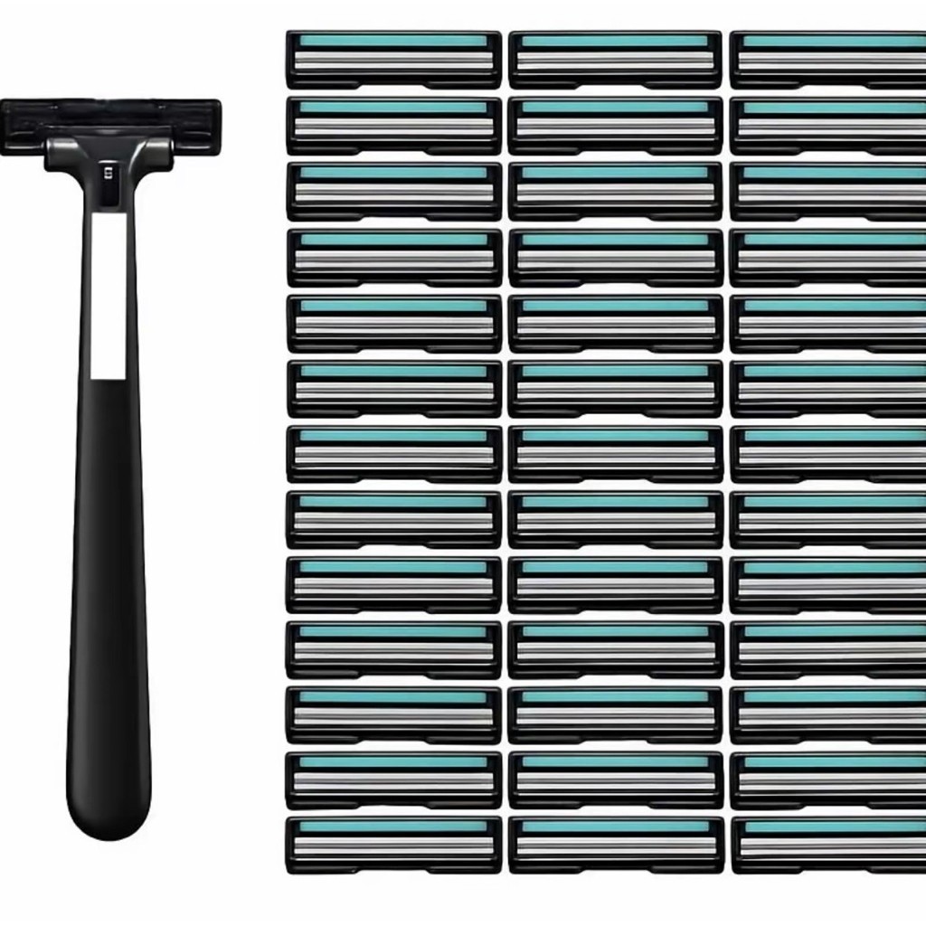 Set Dao Cạo Râu 72 Lưỡi+ 2 Cán Dao Và Hộp Đựng Cán
