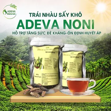 Trái Nhàu Sấy Khô Dried Noni Fruit ADEVA NONI, hỗ Trợ Tăng Sức Đề Kháng, Ổn Định Huyết Áp.