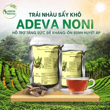 Trái Nhàu Sấy Khô Dried Noni Fruit ADEVA NONI, hỗ Trợ Tăng Sức Đề Kháng, Ổn Định Huyết Áp.