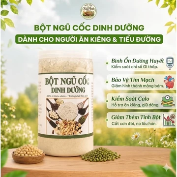 Bột Ngũ Cốc Dinh Dưỡng 17 Loại Hạt (Hũ 500g ) Dinh Dưỡng Thuần Chay Cho Người Ăn Kiêng