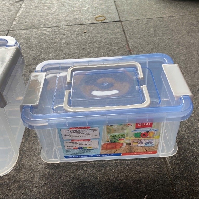 Hộp nhựa có quai Duy Tân/Việt Thành 1500ml/3700ml/7200ml | BigBuy360 - bigbuy360.vn