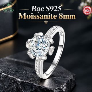 Women's 925 Silver Wedding Ring by Bảo hân Silver