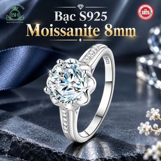 Women's 925 Silver Wedding Ring by Bảo hân Silver