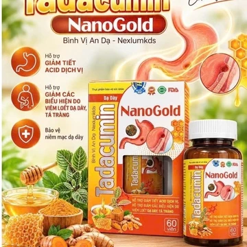 Hộp 60 viên dạ dày Bình Vị An Dạ Nexiumkids TADACUMIN Nanogold hỗ trợ giảm tiết acid dịch vị trào ngược dạ dày