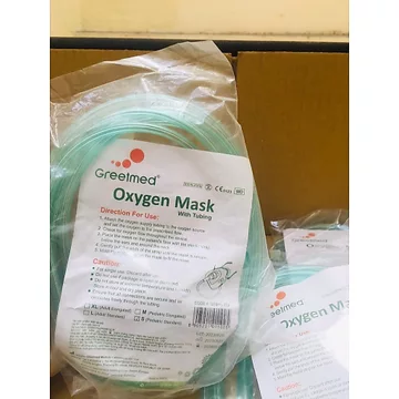Mặt nạ thở oxy không túi, mask oxy, oxygen mask (MASK OXY CHỈ DÙNG CHO THỞ OXY. KHÔNG DÙNG CHO THỞ MÁY KHÍ DUNG)