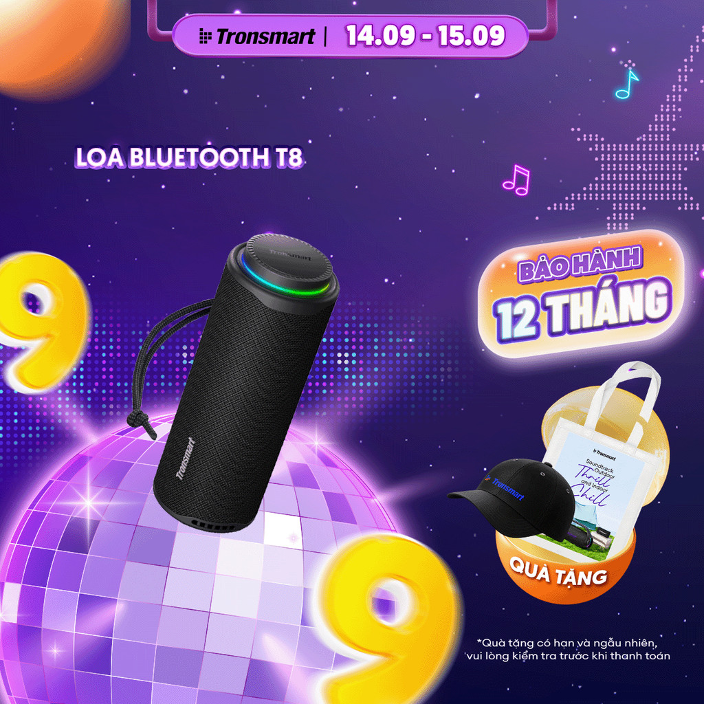 Loa Bluetooth Tronsmart T7/T8 | Công Suất 30W | Âm Thanh 360° | Chống Nước IPX7 | Bảo Hành 12 Tháng