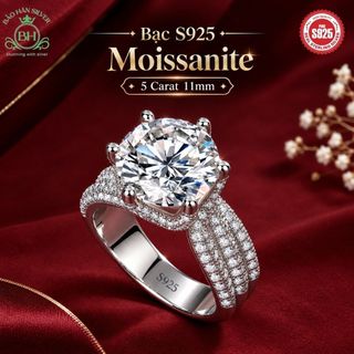 Women's 925 Silver Wedding Ring by Bảo hân Silver