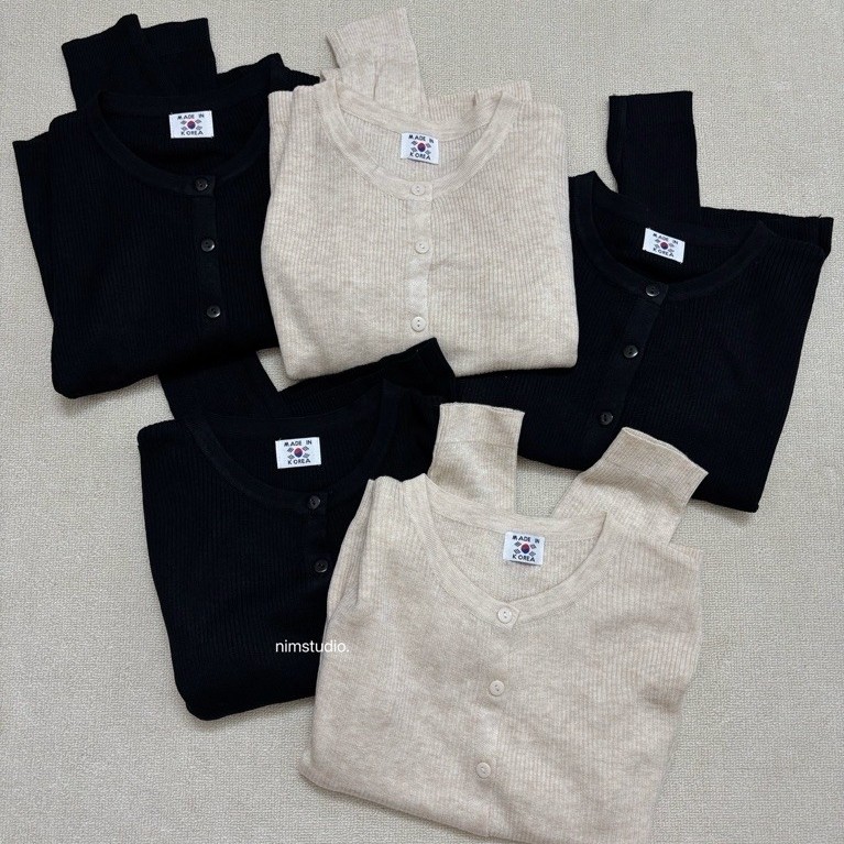 nimstudio | Áo cardigan len mỏng kiểu Hàn xuân thu