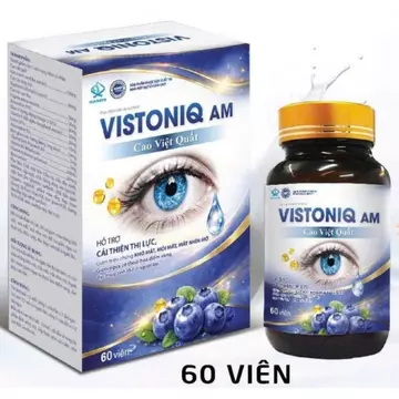 [CHÍNH HÃNG] Viên uống bổ mắt VistonIQ AM - bổ mắt - sáng mắt - chống mỏi mắt (Lọ 60 viên)