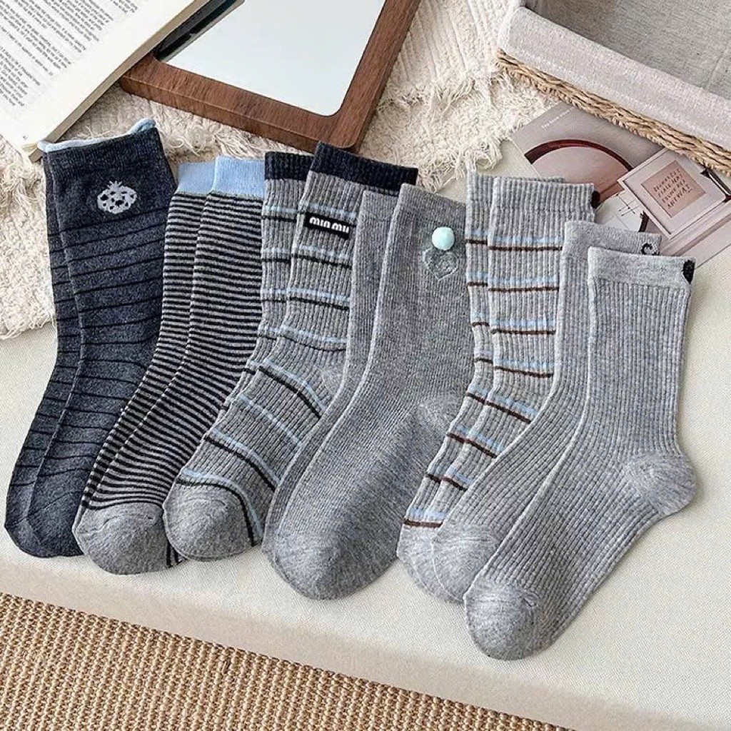 [Combo 5 đôi] Sét 5 Đôi tất vớ siêu cute phong cách đáng yêu hàn quốc