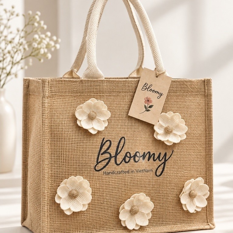 Túi Đay Bloomy có khoá khéo sz 30cm